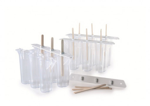 * Ice Cream on Stick Gelato Flex Heart - Set of 24 Plastic Moulds
