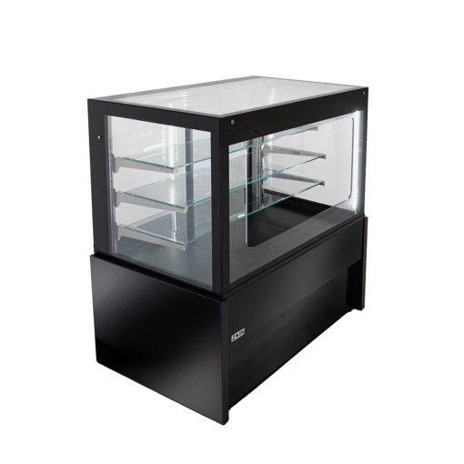 Kristall Self Service ventilated display cabinet without built-in cooling unit, 120 (L) x75 (W) x138 (H)cm