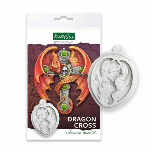 Mulaj Silicon Dragon - Crucea Dragonului, 1 Subiect 6.4 x 5.4 cm
