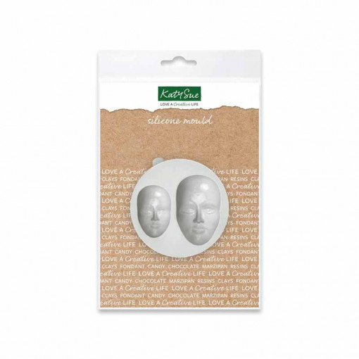 Mulaj Silicon Fete Umane, 2 Subiecte Ø 5.3 si 3.9 cm