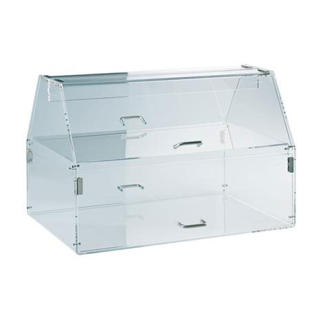 Neutra Bench Showcase with 2 Display Shelves, Transparent Plexiglas, 60 x 37 x H 40 cm