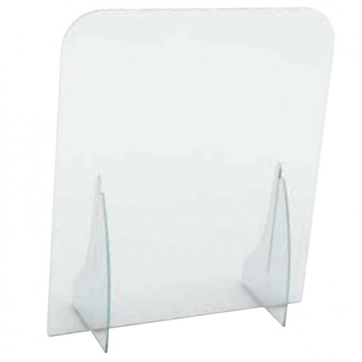 Paravan Protectie si Anticontagiune Colturi Rotunjite fara Fereastra, L80xH70xAd30cm