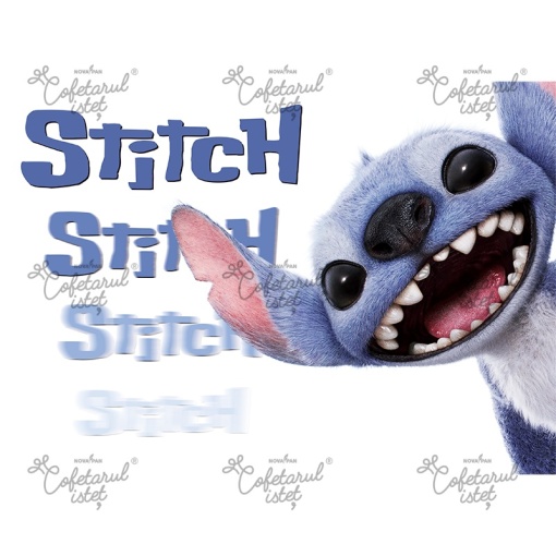 Pasta Zahar imprimata Lilo&Stitch Model 6, A4 - Cofetarul Istet