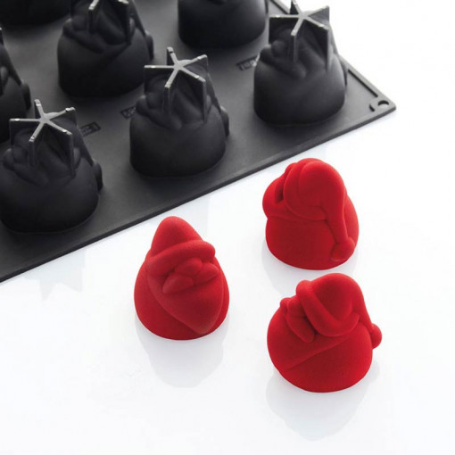 Pavoflex mould 30x40cm Santa Claus 7.2 x 6 x H 7 cm, 128 ml, 12 cavities