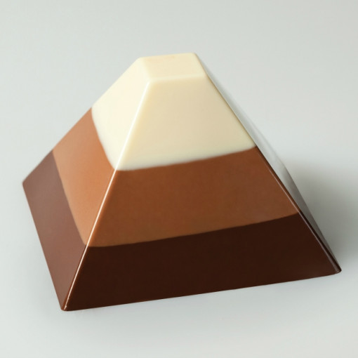Pavoflex mould 60x40cm Mini Pyramid 3.6 x 3.6 x H 2.2 cm, 54 cavities, 13 ml