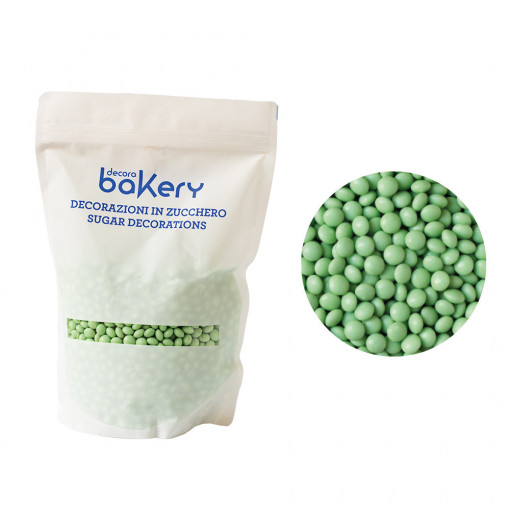 Perle Aplatizate Ciocolata Verde Ø 10 mm, 1 kg