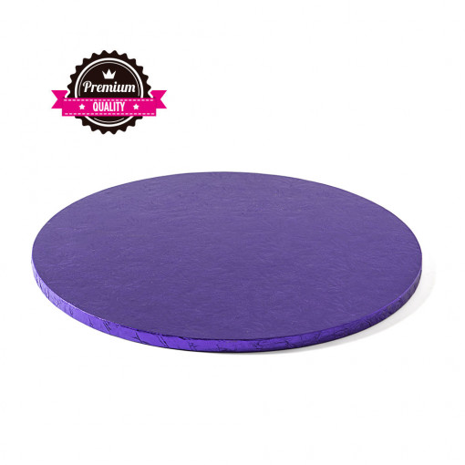 Platou Tort Rotund Violet, Ø 35 x H 1.2 cm