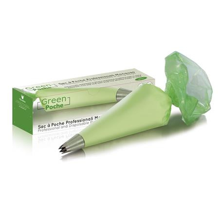 Posuri Single Use Green, H 40 cm, 80 Microns, Grip Effect, Set 100 pcs