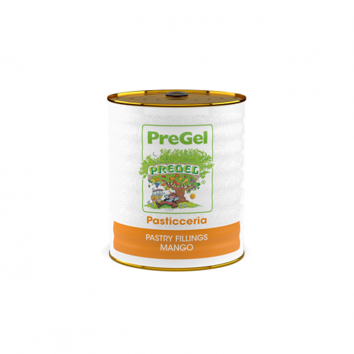 PreGel Mangó gyümölcsdarabok töltelék, 3 kg