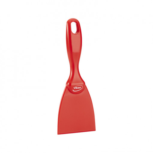 Rascheta cu Maner Material Plastic Rigid Rosu, 7.5 x H 21 cm