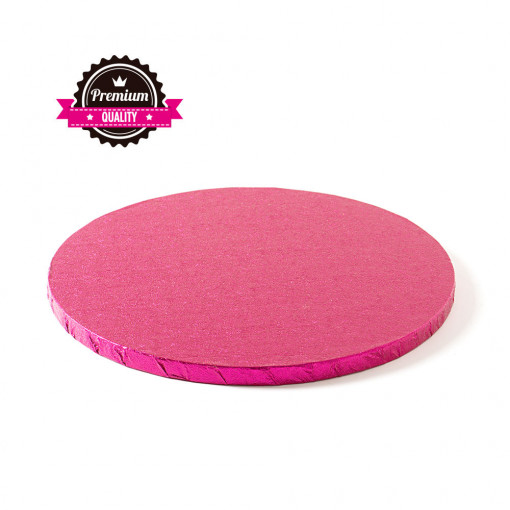 Round cake platter Fuchsia, Ø 35 x H 1.2 cm