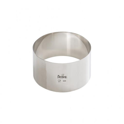 Round stainless steel branch Ø 8 x H 6 cm
