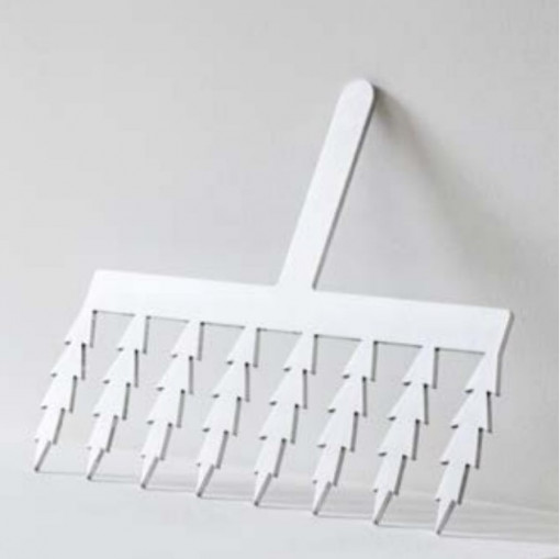 Rozsdamentes acél spatulák Decor Chocolate - Leaf modell S, H 6 cm, 8 rúd