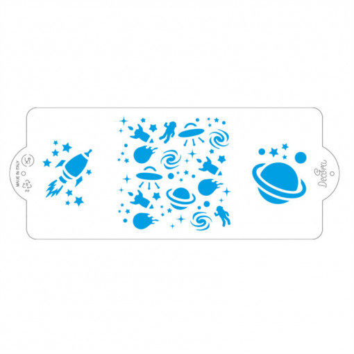 Sablon Plastic Lateral Decor Spatial, 25 x 10 cm