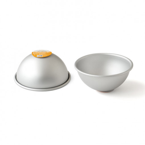 Semi-spherical baking tin, Ø 15 x H 7.5 cm, Anodised Aluminium, 1 pc