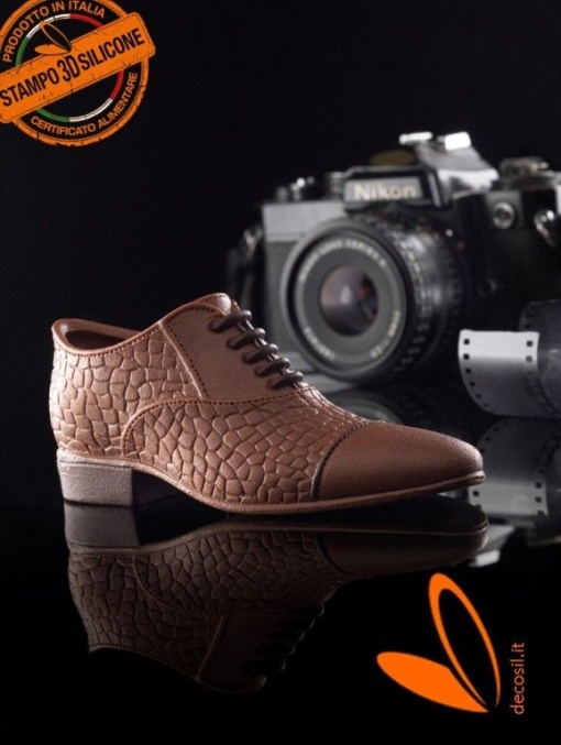 Silicon mould 3D Bearded Shoe Shoe, 14.2 x 5.5 x H 6.5 cm