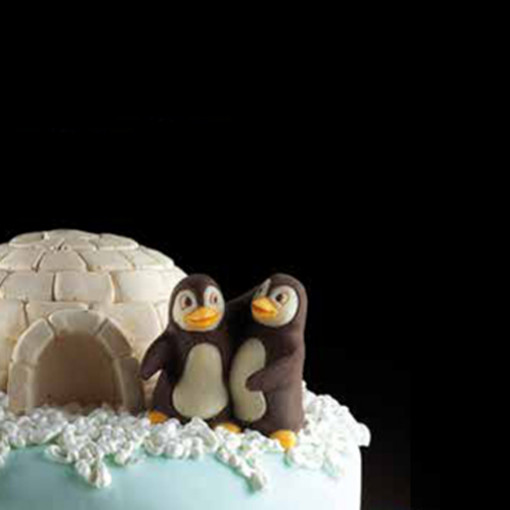Silicon Penguin Pair 3D Penguins mould, 5.8 x 4 x H 5.7 cm