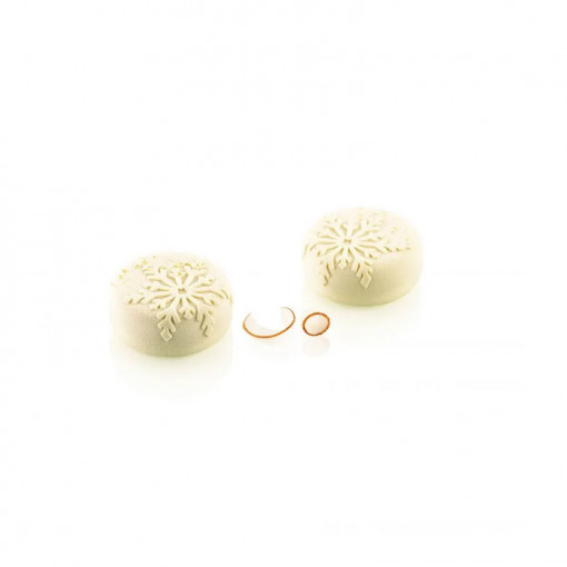Silicon Snowflakes Snowflakes mould Ø 7 x H 3 cm, 6 cavities, 110 ml