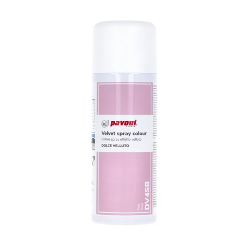 SPRAY VELVET - Розов хранителен оцветител без E171, 400 ml