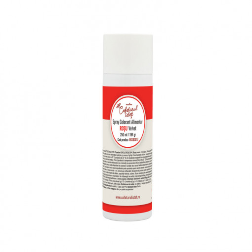 SPRAY VELVET - Червен хранителен оцветител 250 мл