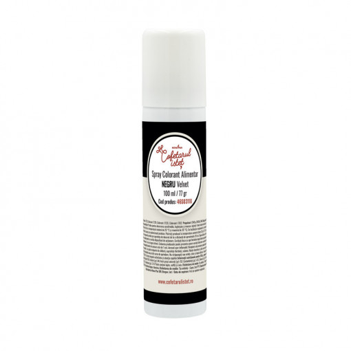 SPRAY VELVET - черен хранителен оцветител 100 ml