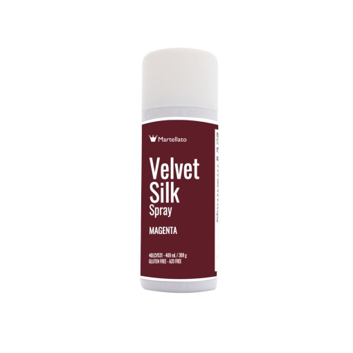 SPRAY VELVET VELVET Silk - хранителен оцветител в пурпурен цвят, 400 ml
