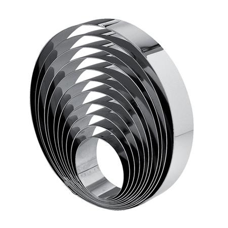 Stainless Steel Round Branch Ø 18 x H5cm