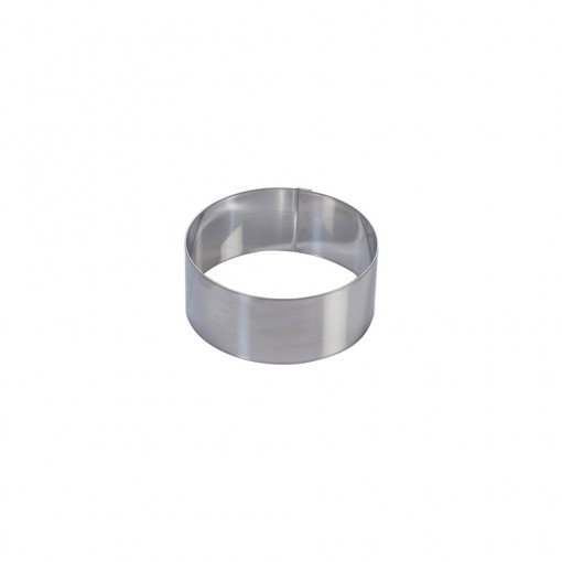 Stainless steel round Ø 14 x H 10 cm