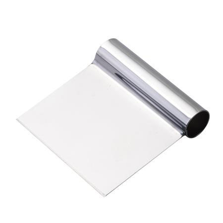 Stainless steel scraper with round handle, W 10.5 x H 10.5 cm