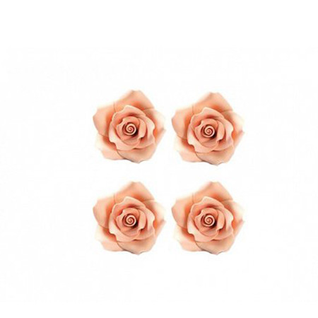 Sugar Decor - Rózsák - Rózsaszín rózsák R 3,5cm, 30 db
