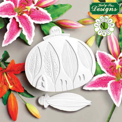 Szilikon forma Liliom 10 x 3,3 cm, 2 db