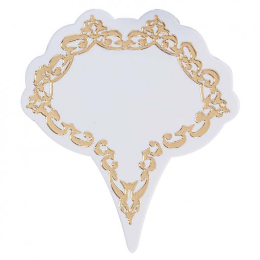 Tags Price Price Material White Plastic Baroque Pattern, Set 30 pieces