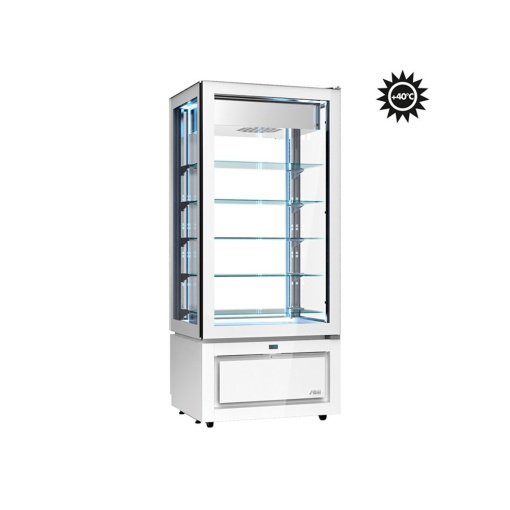 Vertical refrigerated display cabinet, -22 / +5°C, 80,5x64,5x184 cm, Luxor White, model KD8VT