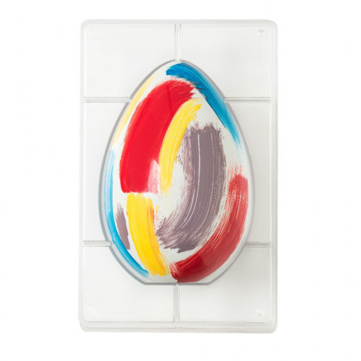Боядисана поликарбонатна форма за шоколад 250 г, 1 кухина 20 x 13,5 x H 7,5 cm