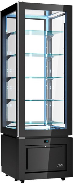Вертикална хладилна витрина +14/+16°C, Luxor New Style Slim Slim Black