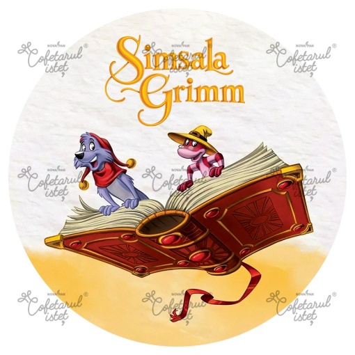 Захарна паста с печат Simsala Grimm Model 2, Ø 20 cm - Сладкарски изделия