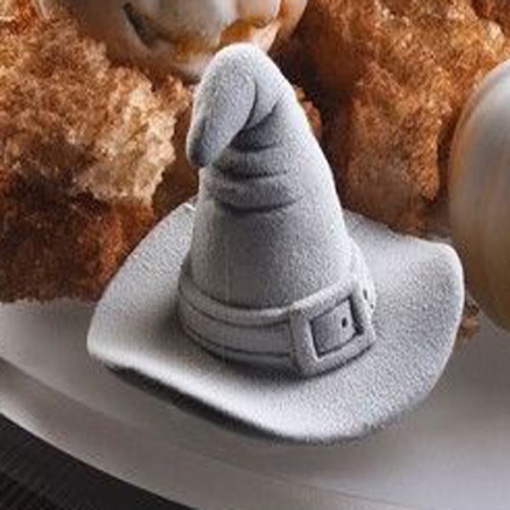 Силиконова форма за Хелоуин - 3D шапка на вещица, Ø 7 x H 5,8 cm
