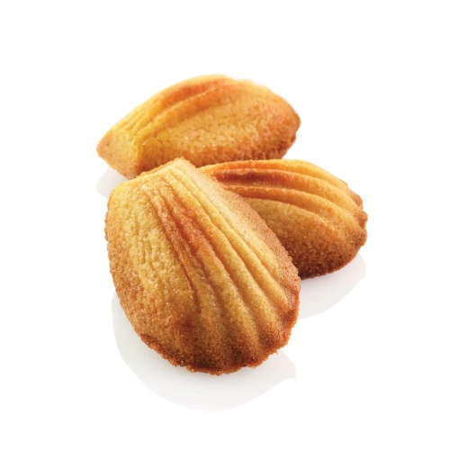 Силиконова форма Mini Madeleine Mignon 4,65 x 3,3 x H 1,45 cm, 78 кухини, 11 ml (SQ030)