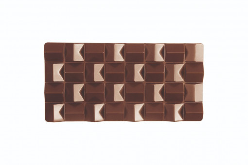 Chocolate bars 15.4 x 7.7 x H 1.1 cm - Pixie polycarbonate mould, 3 cavities