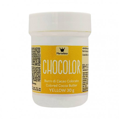 Cocoa Butter Colour Yellow, 30 gr Azo