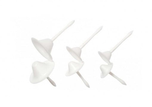 Cuie Plastic Concave Formare Flori, R 3.4 / 4.2 / 5.8 cm, Set 6 Buc