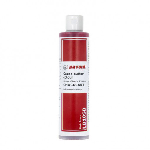 Food Colouring with Cocoa Butter without E171, Red, 200 gr