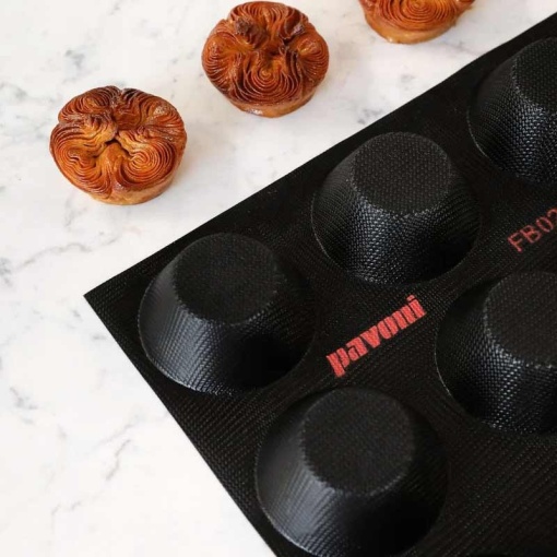 Forma Silicon Fiberform 60x40cm 24 cavit. Muffin Ø 8 x H 4 cm, 110 ml