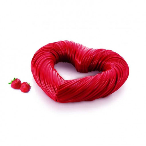 Forma Silicon Tort 3D Inima Heartbeat 25 x 22 x H 5.2 cm, 1250 ml