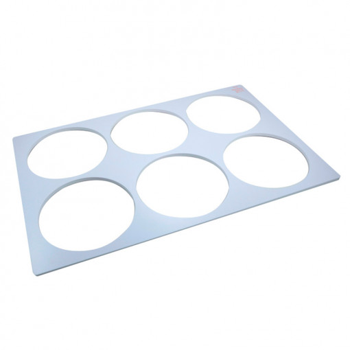 Forming Plate 6 discs Ø 17.5 cm and H 8 mm, Rigid Plastic Material