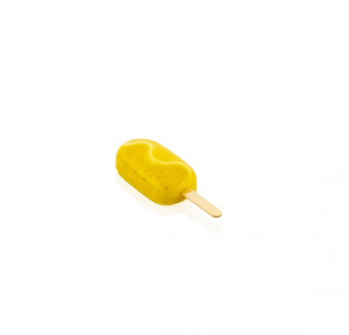 GEL18 3D Mini Wave GEL18 Mini Ice Cream Ice Cream Mould, 2 moulds x 8 cavities 6.9 x 3.8 x H 2.2 cm, 37 ml, 100 sticks