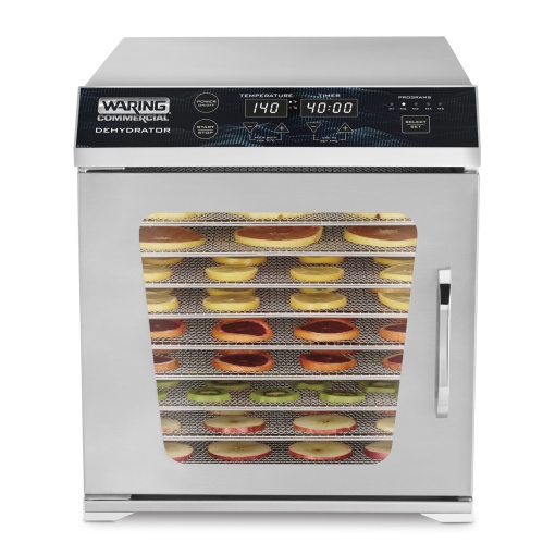 Gyümölcs / Virág / Zöldség dehidratáló gép 10 tálcával, 800W, Waring