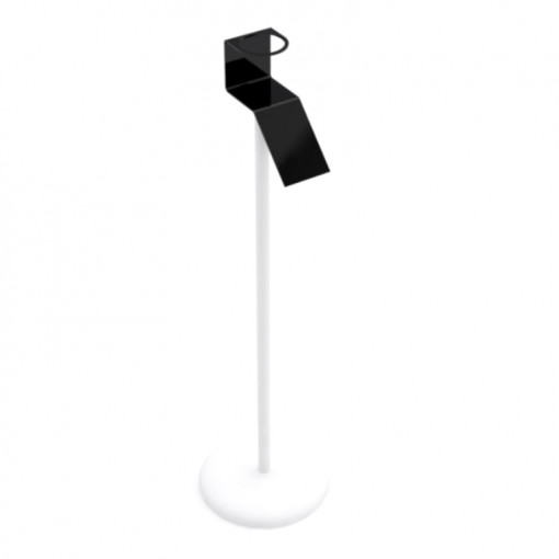 Hol Holder for Sanitising Bottle Ø 7.5 cm, Black Plexiglas, H120 cm