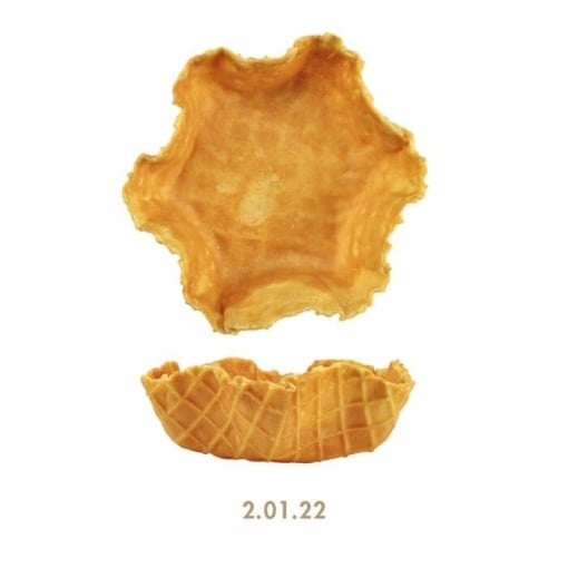 Hullámos ostyakosár semleges ostyában Ø 12,5 x 3 cm, 60 db, Babbi