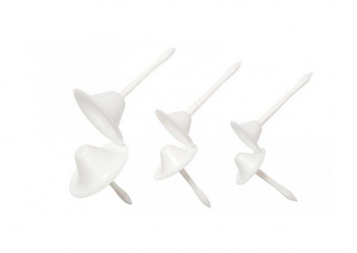 Konkáv műanyag Na szögek Virág formázás, R 3,4 / 4,2 / 5,8 cm, 6 db-os készlet